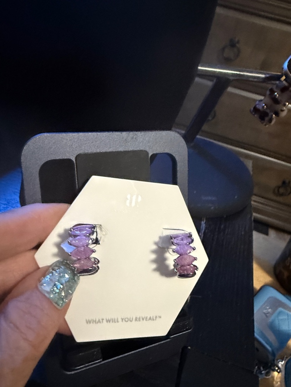 BP “ Believe In Yourself”  Zigzag Hoop Earrings - Women Jewelry
